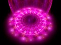 The heart of purple mandala Royalty Free Stock Photo