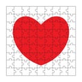 Heart puzzle. Love and relationship concept.