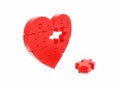 Heart with Puzzle Piece Missing.