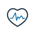 Heart Rate Icon Royalty Free Stock Photo