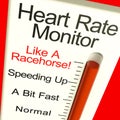 Heart Rate Monitor Very Fast Showing Quick Beats