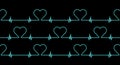 Heart rate rhythm pattern background