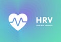 Heart Rate Variability concept illustration. HRV - variance in time between heartbeats, beat-to-beat interval.