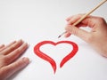 Heart recovering Royalty Free Stock Photo