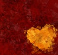 Heart on red background. oil painting picture Royalty Free Stock Photo