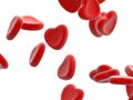 Heart red bloodcells Royalty Free Stock Photo