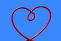 red wire heart