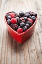 Heart of red fruit Royalty Free Stock Photo