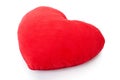 Heart red pillow, cushion Royalty Free Stock Photo