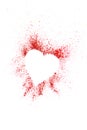 Heart red splash Royalty Free Stock Photo