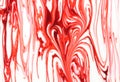 Heart in red & white marbling Royalty Free Stock Photo