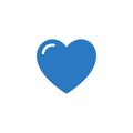 Heart related vector glyph icon.