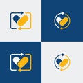 Awesome Heart Restart Icon vector design