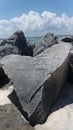 Heart rock beauty ocean florida