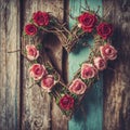 A heart of roses