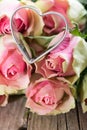 Heart with roses Royalty Free Stock Photo