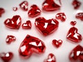 Heart rubies Royalty Free Stock Photo