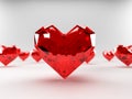 Heart rubies Royalty Free Stock Photo