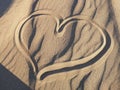 Heart of Sand in the desert