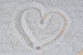 Heart sand love, Royalty Free Stock Photo