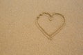 Heart in the sand Royalty Free Stock Photo