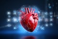 Heart scan projection, A medical journey through digital X ray diagnostics