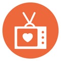 Heart screen, loving Isolated Vector Icon which can be easily modified or edited Royalty Free Stock Photo