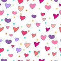 Heart seamless pattern Royalty Free Stock Photo