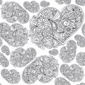 Heart seamless pattern