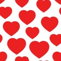 Heart seamless pattern background. Business flat vector Royalty Free Stock Photo