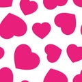 Heart seamless pattern background. Business flat vector Royalty Free Stock Photo