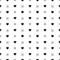 Heart seamless pattern. Elegant little hearts. Repeated small patern for design prints. Cute symbol love for girl or woman. Repeat