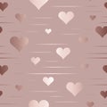 Heart seamless pattern. Repeated elegant marble hearts. Repeating heart texture. Endless hearts. Beautiful background for design w