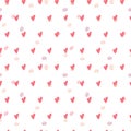 Heart seamless pattern. Vector love illustration. Valentine Day, Mother Day. Wedding, scrapbook, gift wrapping paper, textil or Royalty Free Stock Photo