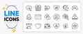 Heart, Search flight and Pin line icons. For web app. Vector