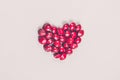 Heart shape, Adenanthera Pavonia, red sandalwood seeds, exotic red. Love symbol