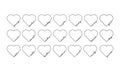 Heart shape family member Royalty Free Stock Photo