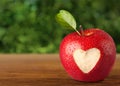 Heart Shape on Apple