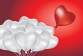 Heart Shape Balloon Difference of Group