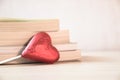 Heart shape and book Royalty Free Stock Photo