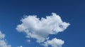 Heart shape cloud in blue sky, natural background Royalty Free Stock Photo