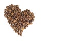 Heart shape coffee bean