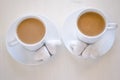 Heart-shape cookies and coffee