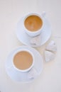 Heart-shape cookies and coffee