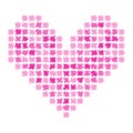 Heart shape design for love symbols. valentine`s day