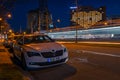 Heart shape enlighted rooms of the Westin Grand hotel in Munich as a symbol for some hope in the hard times of the