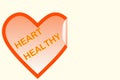 Heart shape with heart healthy text