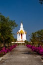 Temple in the holy heart land, a heart shape island in Thung Talay Luang, Mueang District, Sukhothai.