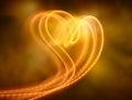 Heart shape light Royalty Free Stock Photo
