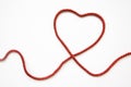 Heart Shape Made From Red Cord